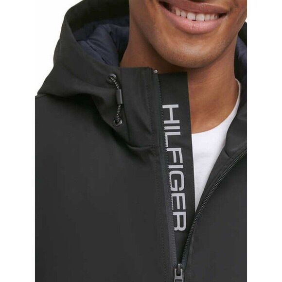 Tommy Hilfiger Men's XL Performance Jacket Coat Full Zip Lined Black NWT $160 - Picture 6 of 11